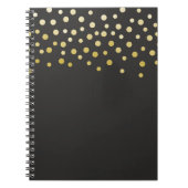 Gold Imitate Foil Confetti Notizblock (Vorderseite)