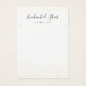 Gold Imitate Foil Dot Necklace Juwelier Display Ca (Vorderseite)