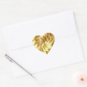 GOLD-Imitate Foil Heart Stickers (Umschlag)