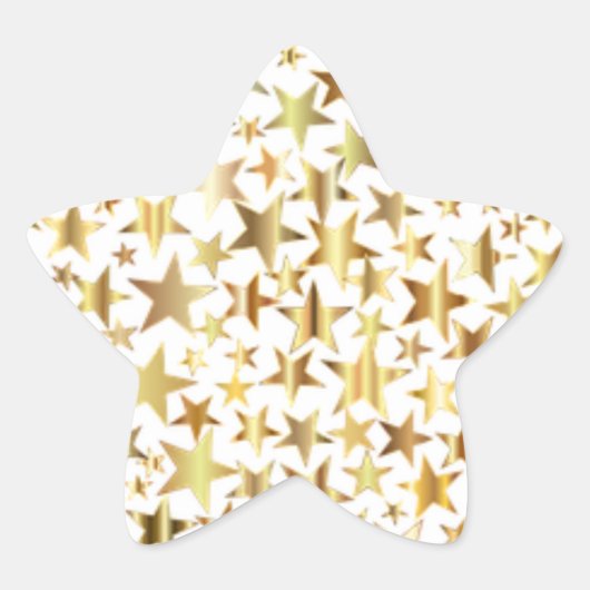 Gold-Imitate Foil-Star-Aufkleber Stern-Aufkleber (Vorderseite)