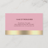 Gold Imitate Foil Web Computer Beruflich Elegante Visitenkarte (Rückseite)