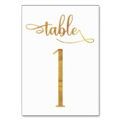 Gold-Imitate-Folie 3,5 x 5 Tischnummer | Tabelle 1 (Rückseite)