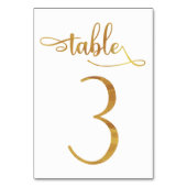 Gold-Imitate-Folie 3,5 x 5 Tischnummer | Tabelle 3 (Vorderseite)