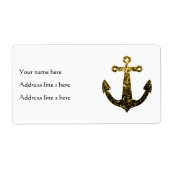 Gold Imitate funkeln Glitzer Anchor Personalize (Vorne)