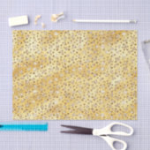 Gold Imitate Glitzer Cheetah Spots Seidenpapier (Handwerk)