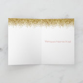 Gold Imitate Glitzer Confetti Karte (Innenseite)