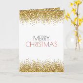 Gold Imitate Glitzer Confetti Karte (Gelbe Blume)