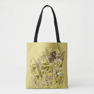 Gold Imitate Glitzer Crystals Tasche