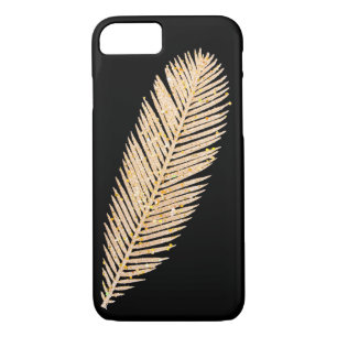 Gold Imitate Glitzer Feather Case-Mate iPhone Hülle