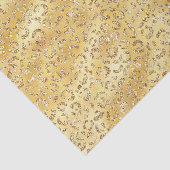 Gold Imitate Glitzer Leopard Print Seidenpapier (Ausschnitt)