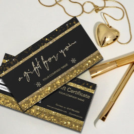 Gold Imitate Glitzer Lights Geschenkgutschein