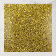 Gold Imitate Glitzer Modernes Trinket Tray