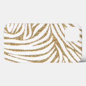 Gold Imitate Glitzer Zebra Print Case-Mate iPhone Hülle (Rückseite (Horizontal))