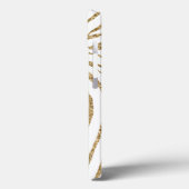 Gold Imitate Glitzer Zebra Print Case-Mate iPhone Hülle (Rückseite / Links)