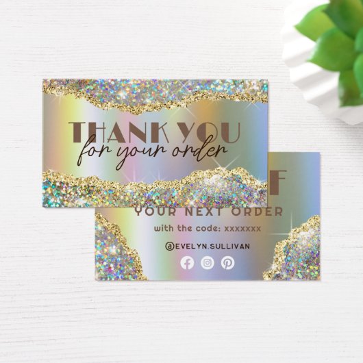 Gold Imitate iridessierende Glitzer-Folie Diskontk (Schreibtisch)