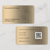 Gold-Imitate-Metallic-Textur-Krypto  Visitenkarte (Vorne/Hinten)