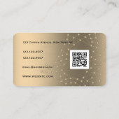 Gold-Imitate-Metallic-Textur-Krypto  Visitenkarte (Rückseite)