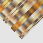 Gold Imitate Metallische Diagonale Streifen Seidenpapier (Ausschnitt)