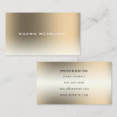 Gold-Imitate Metallstruktur glänzend Visitenkarte (Vorne/Hinten)