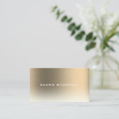 Gold-Imitate Metallstruktur glänzend Visitenkarte (Stehend Vorderseite)