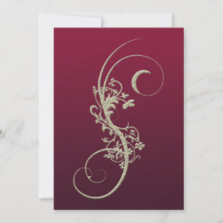 Gold-Imitate mit Hochzeitsempfang Einladung