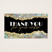 Gold-Imitate-Rabattkarte für Glitzer (Vorderseite)