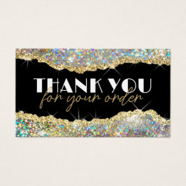 Gold-Imitate-Rabattkarte für Glitzer