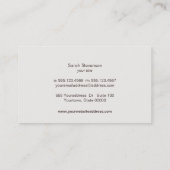 Gold IMITATE Sequins Wildleder Look Beauty & Chic Visitenkarte (Rückseite)