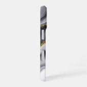 Gold Imitats Glitzer Personalisiert iPhone 16 Hülle (Rechte Seite)