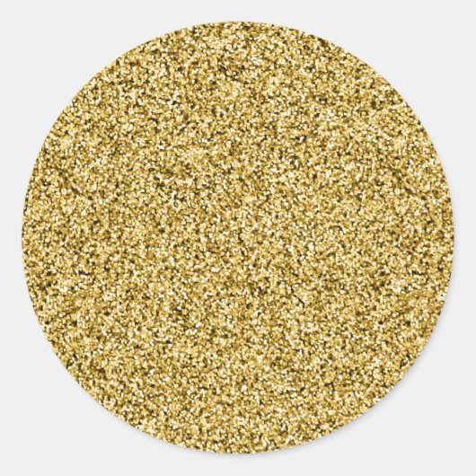 Gold Imitats Glitzer Umschlag Aufkleber (Vorderseite)