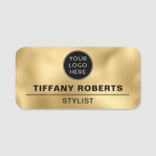 Gold Imitats Logo-Mitarbeiter von Metallic Company Namensschild