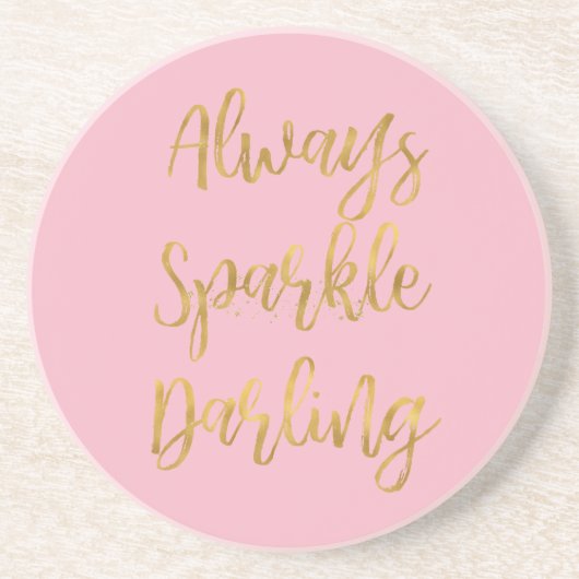 Gold immer Sparkle Darling Untersetzer (Vorne)