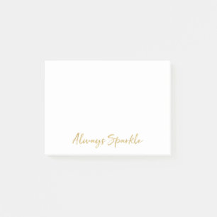 Gold immer sparkle post-it klebezettel
