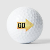 Gold Impact Arrow Golfball (Vorderseite)