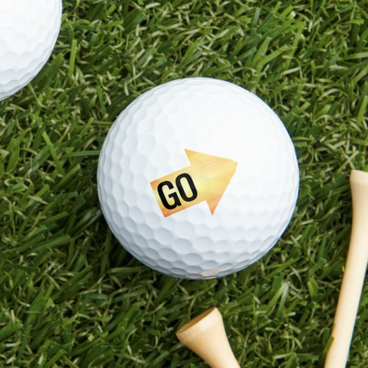 Gold Impact Arrow Golfball