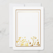 Gold Impressions Foto Holiday Card Einladung (Rückseite)