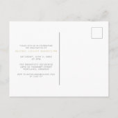 Gold in den Sternen Foto Abschluss Postkarte (Rückseite)