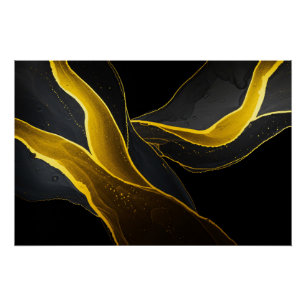 Gold in Schwarzfluss Poster