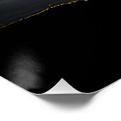 Gold in Schwarzfluss Poster (Ecke)