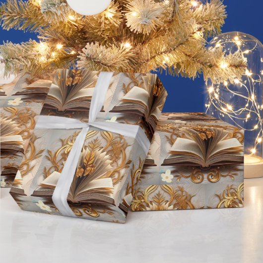 "Gold in Study" Geschenkpapier (Feiertage)