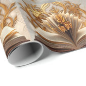 "Gold in Study" Geschenkpapier (Rolleneckpunkt)