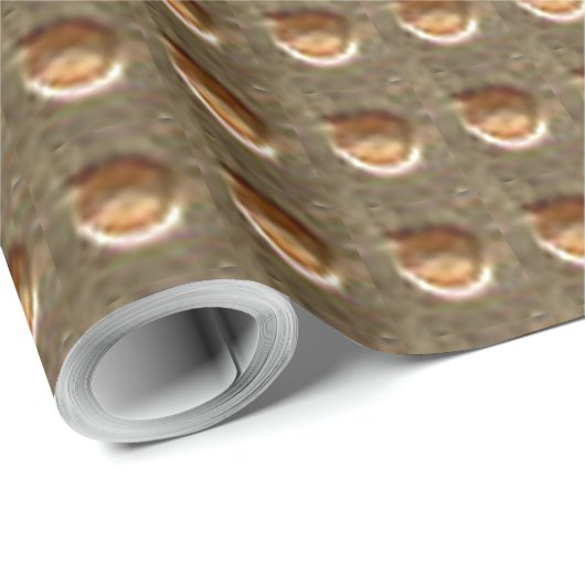 Gold Indent Matte Packpapier (Rolleneckpunkt)