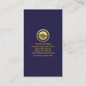 Gold-Index-Wave-Finanzmarkt mit zwei Imitaten Visitenkarte (Rückseite)