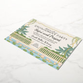 Gold Indian Engagement Party Folieneinladung (Gedreht)