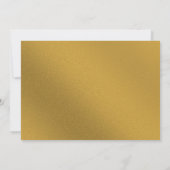 Gold Indian Hindu Hochzeitseinladung Einladung (Rückseite)