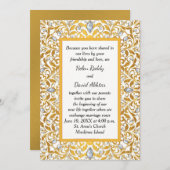 Gold Indian Hindu Hochzeitseinladung Einladung (Vorne/Hinten)