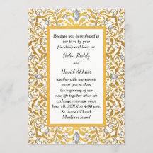 Gold Indian Hindu Hochzeitseinladung