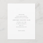 Gold Infinity Symbol Minimal Chic Begleitkarte (Vorderseite)