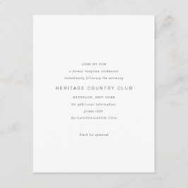 Gold Infinity Symbol Minimal Chic Begleitkarte