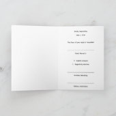 Gold Infinity Wedding RSVP Card Einladung (Innenseite)